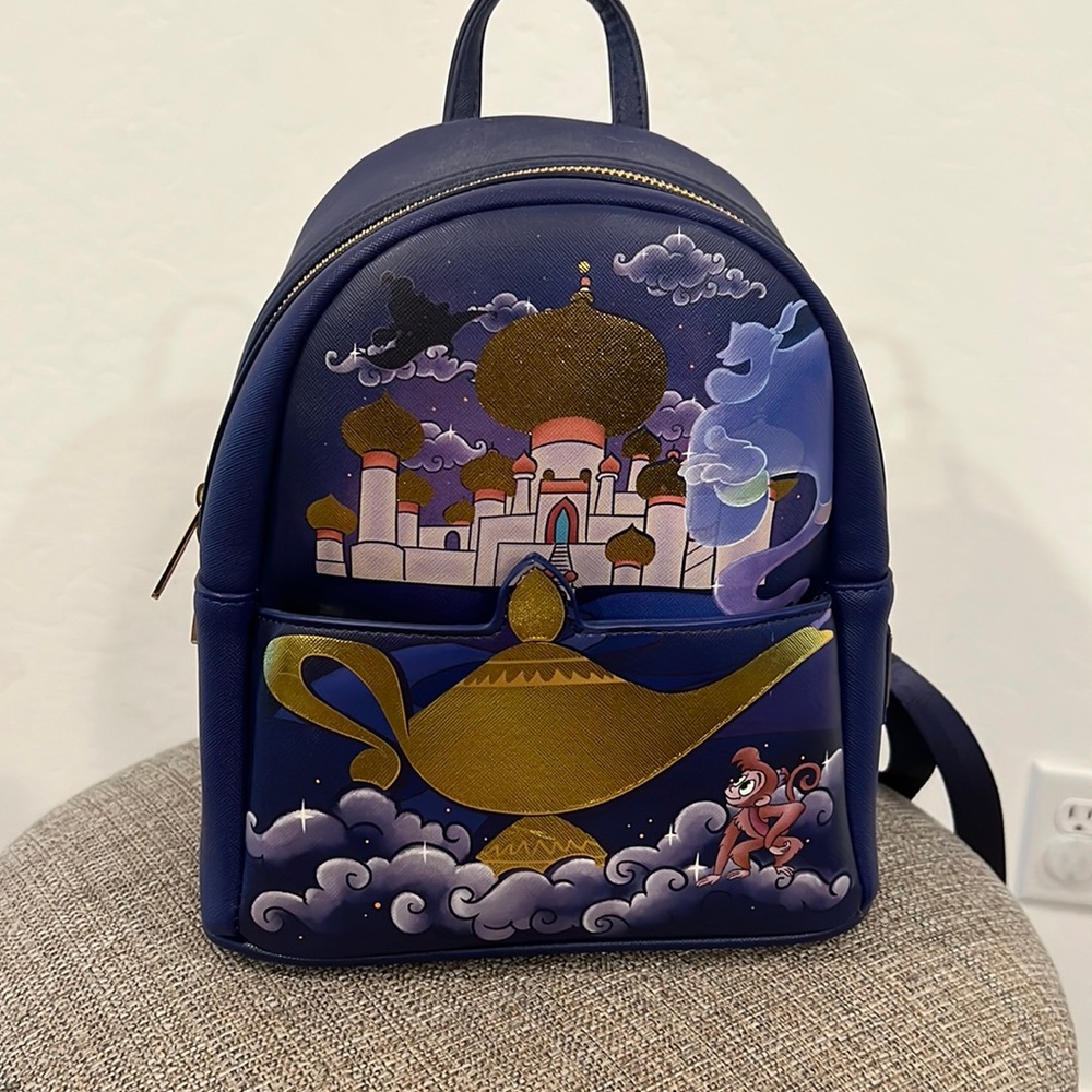 Jasmine castle Loungefly backpack and wallet